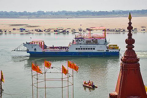 PM Modi goes to Namo Ghat